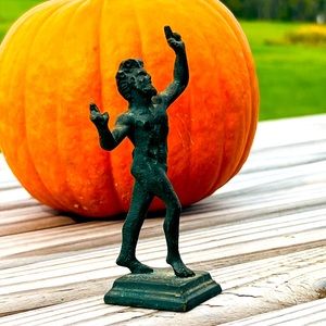Dancing Faunus Bacchus Pompeii Bronze Figurine